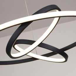 Moderne kroonluchter dimbare 3-rings hanglamp