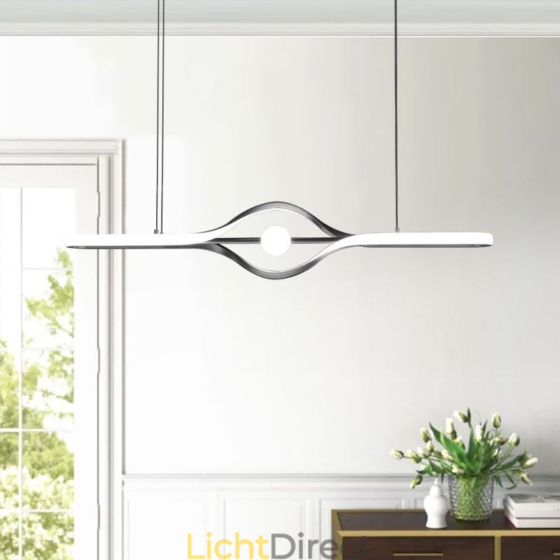 Moderne lineaire hanglamp met lange strip
