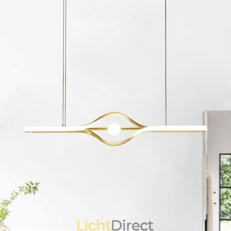 Moderne lineaire hanglamp met lange strip