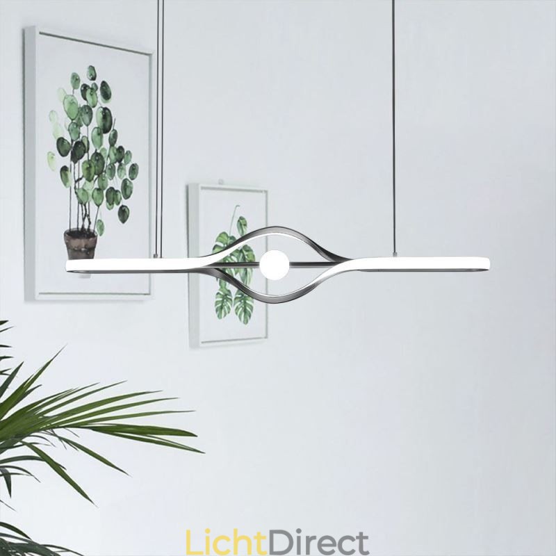 Moderne lineaire hanglamp met lange strip