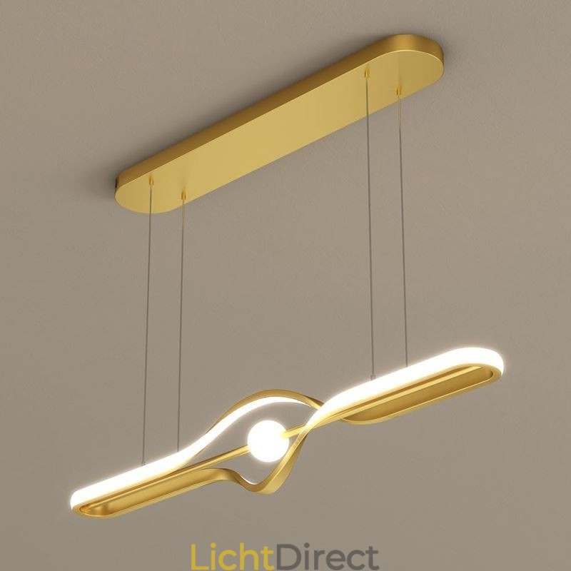Moderne lineaire hanglamp met lange strip