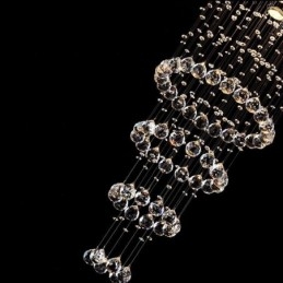 Kristallen kroonluchter eigentijds elegant plafondlamp armatuur duplex trap