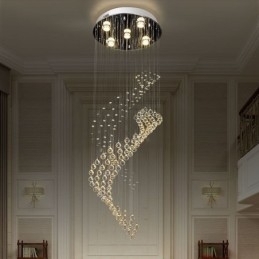 Elegante kristallen kroonluchter regendruppel plafondlampen hal