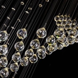 Elegante kristallen kroonluchter regendruppel plafondlampen hal