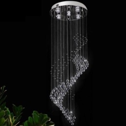 Elegante kristallen kroonluchter regendruppel plafondlampen hal