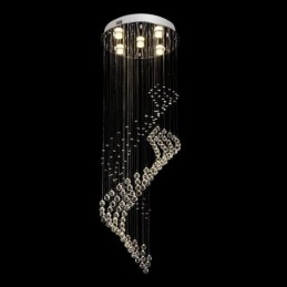 Elegante kristallen kroonluchter regendruppel plafondlampen hal