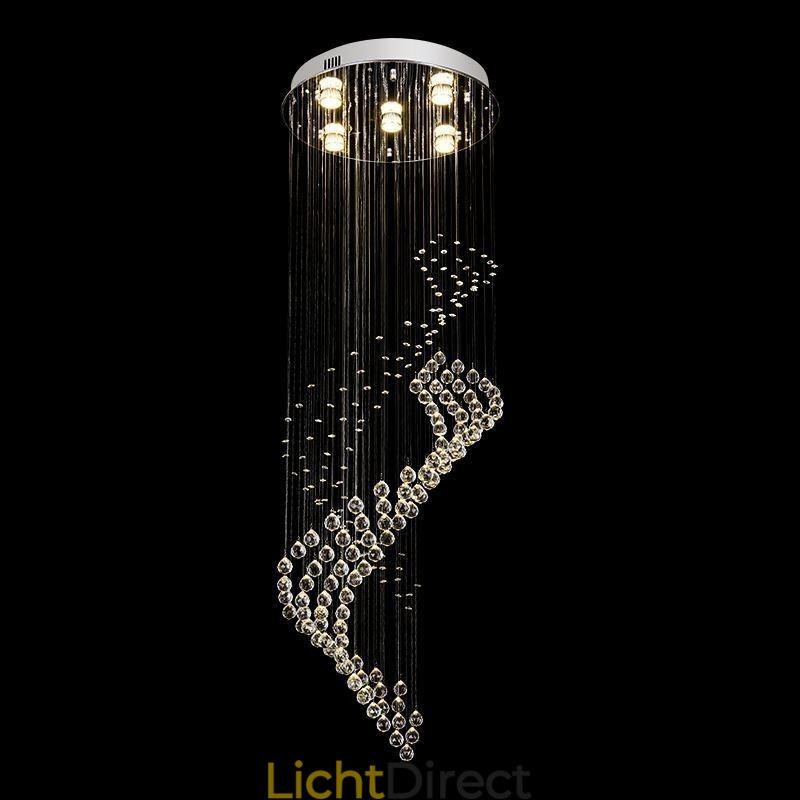 Elegante kristallen kroonluchter regendruppel plafondlampen hal