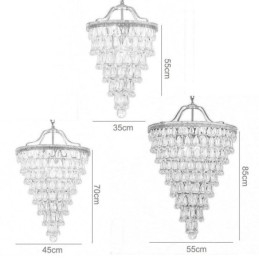 Amerikaanse Kristallen Plafondlamp Landelijke Retro Ronde Hanglamp
