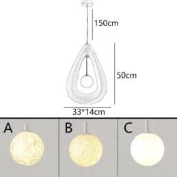 Hars plafondlamp hanglamp