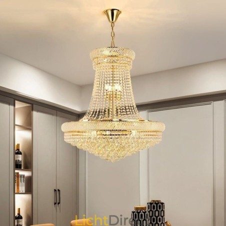Kristallen hanglamp moderne duplex decoratieve plafondlamp Kristallen hanglamp moderne duplex decoratieve plafondlamp