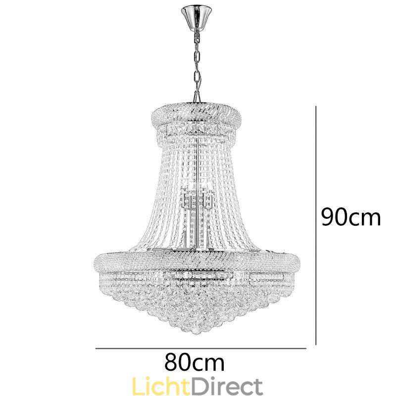 Kristallen hanglamp moderne duplex decoratieve plafondlamp
