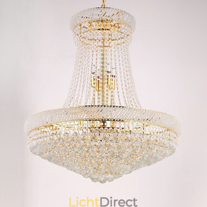 Kristallen hanglamp moderne duplex decoratieve plafondlamp