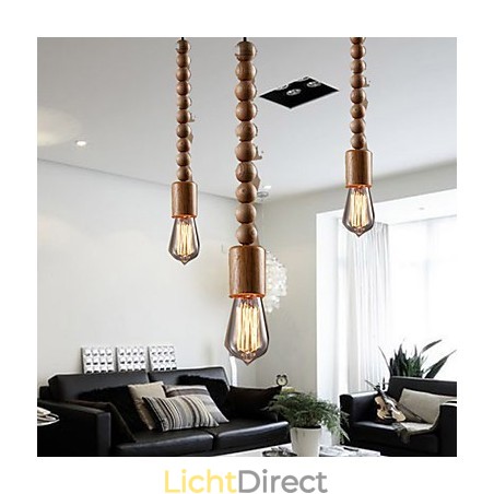 Kroonluchter Mini Stijl Traditioneel Klassiek Hout Bamboe