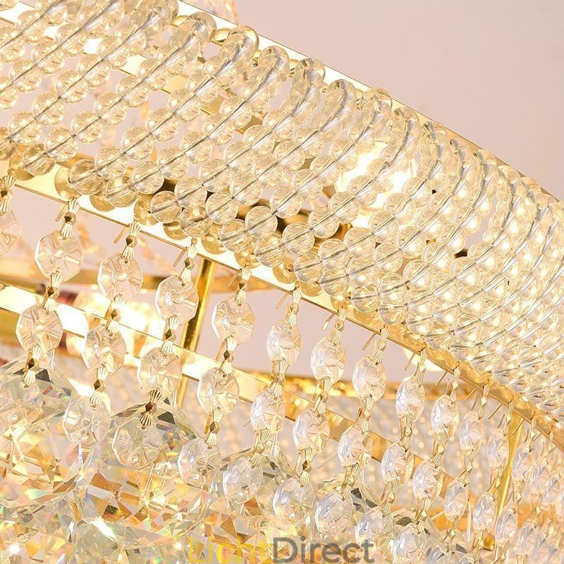 Kristallen hanglamp moderne duplex decoratieve plafondlamp