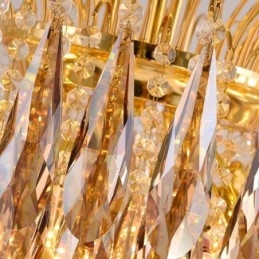 Kristallen hanglamp, eigentijdse duplex decoratieve plafondlamp