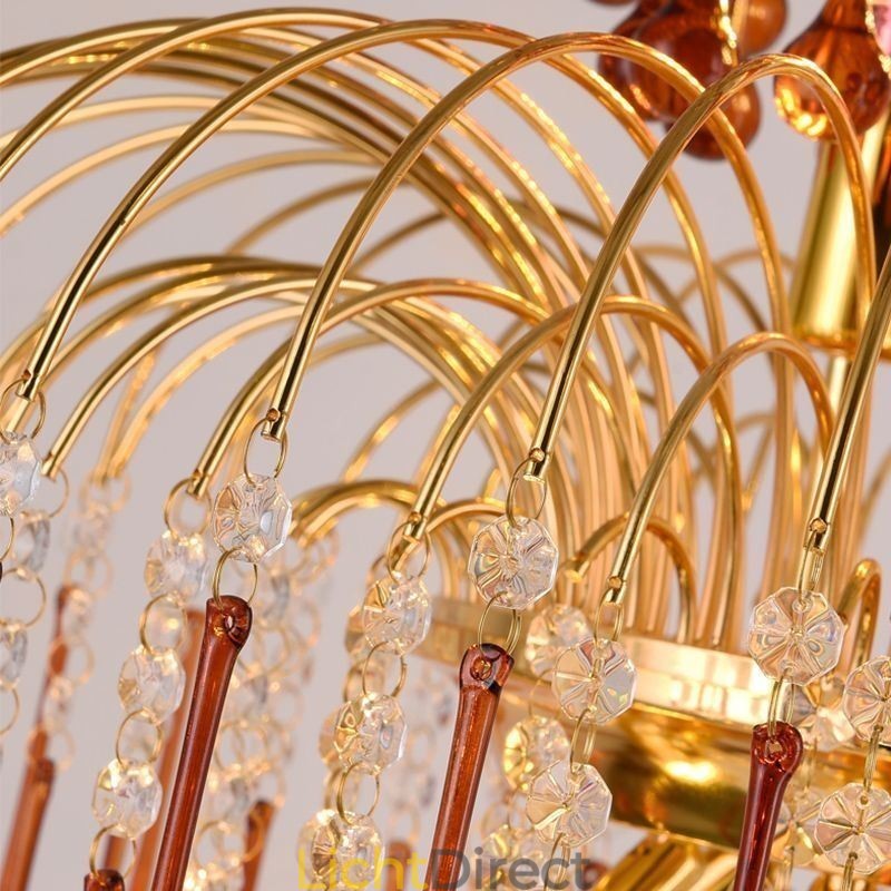Kristallen hanglamp Elegante duplex decoratieve plafondlamp