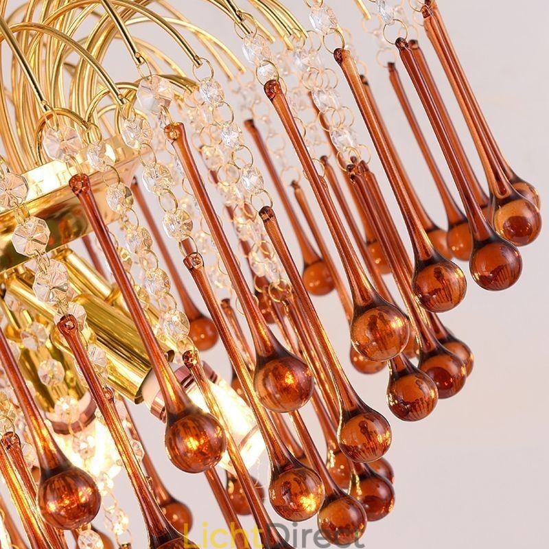 Kristallen hanglamp Elegante duplex decoratieve plafondlamp