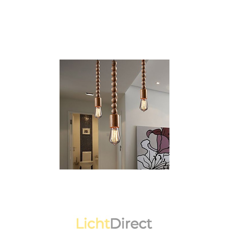 Kroonluchter Mini Stijl Traditioneel Klassiek Hout Bamboe