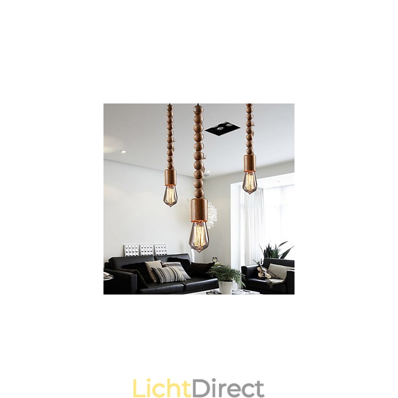 Kroonluchter Mini Stijl Traditioneel Klassiek Hout Bamboe