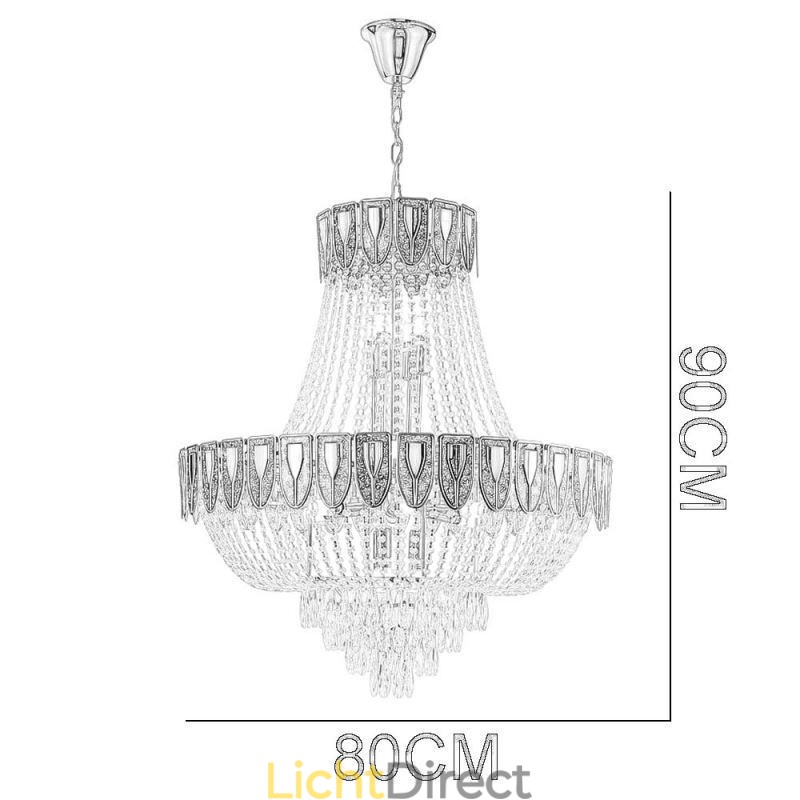 Kristallen hanglamp Luxe decoratieve plafondlamp