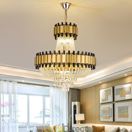Kristallen hanglamp goud luxe decoratieve plafondlamp Kristallen hanglamp goud luxe decoratieve plafondlamp