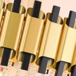 Kristallen hanglamp goud luxe decoratieve plafondlamp
