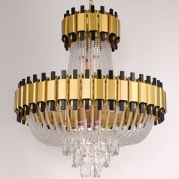 Kristallen hanglamp goud luxe decoratieve plafondlamp