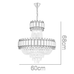 Kristallen hanglamp goud luxe decoratieve plafondlamp