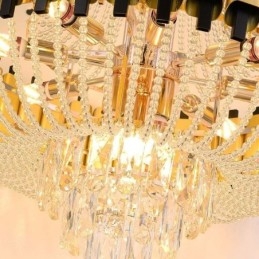 Kristallen hanglamp goud luxe decoratieve plafondlamp