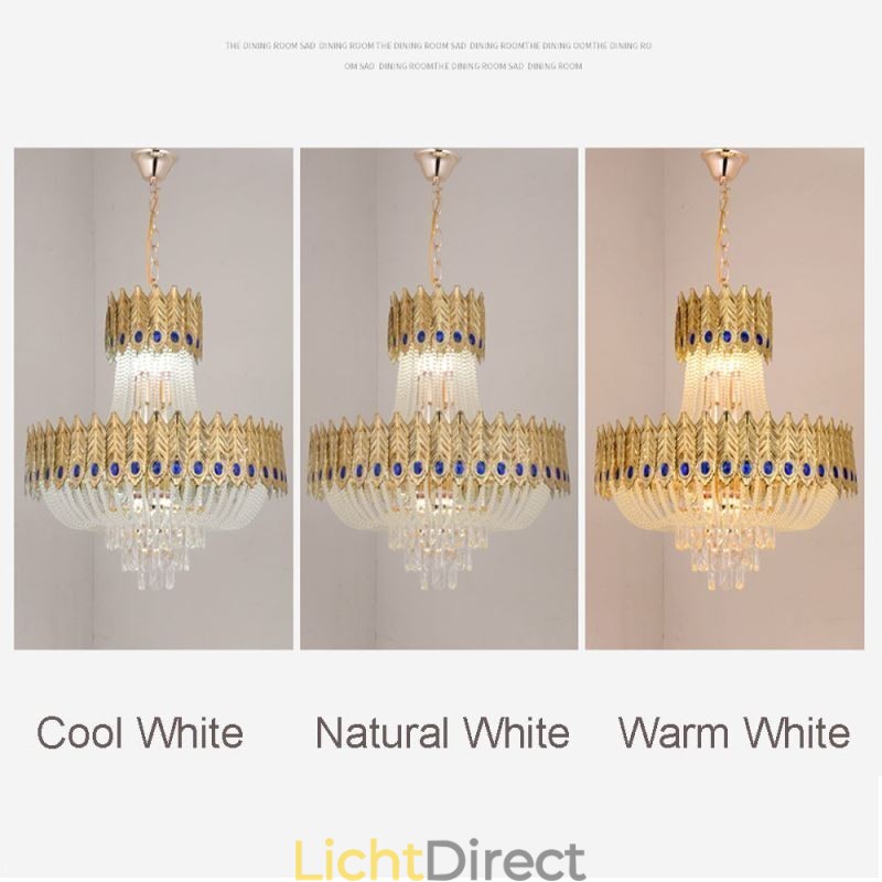 Kristallen hanglamp luxe decoratieve plafondlamp 60cm