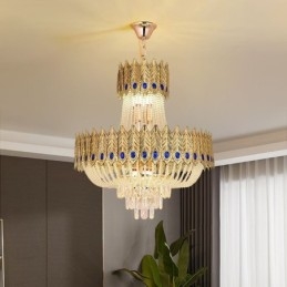Kristallen hanglamp luxe decoratieve plafondlamp 60cm
