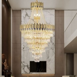 Kristallen hanglamp, verfijnde luxe decoratieve hanglamp, 80 cm