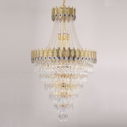 Kristallen hanglamp, verfijnde luxe decoratieve hanglamp, 80 cm