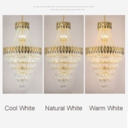 Kristallen hanglamp, verfijnde luxe decoratieve hanglamp, 80 cm