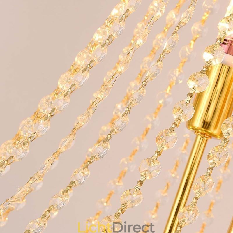 Kristallen hanglamp, verfijnde luxe decoratieve hanglamp, 80 cm