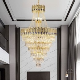 Kristallen hanglamp, verfijnde luxe decoratieve hanglamp, 80 cm