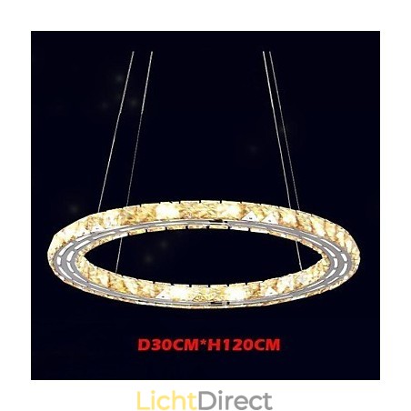 Kristallen hanglamp Verlichtingslampen Moderne armaturen Amber K9 Kristal Ronde Enkele Ring 30CM Kristallen hanglamp Verlichtingslampen Moderne armaturen Amber K9 Kristal Ronde Enkele Ring 30CM