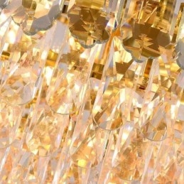 Kristallen hanglamp rechthoekig luxe decoratieve plafondlamp 100cm