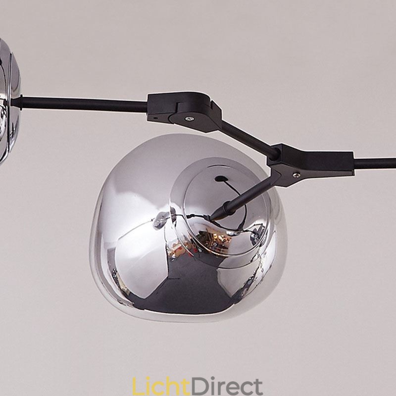 Nordic Plafondlamp Moderne Gegalvaniseerde Glas-in-lood Lampenkap Hanglamp