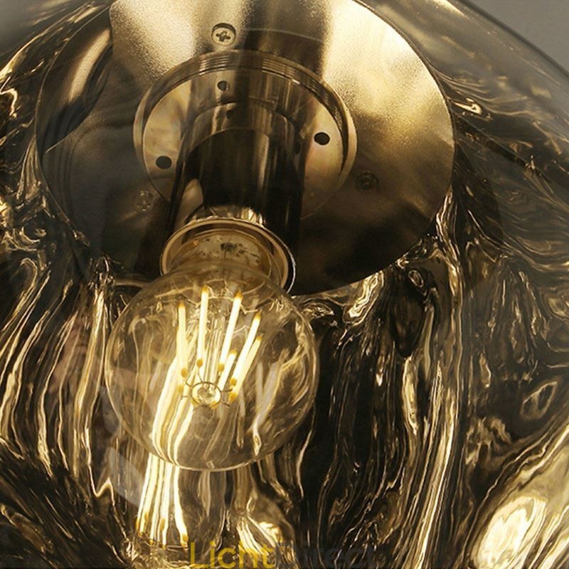 Nordic Plafondlamp Moderne Gegalvaniseerde Glas-in-lood Lampenkap Hanglamp