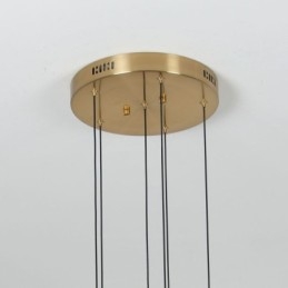 Hanglamp Koper Kristal Kolom Cluster Plafondlamp