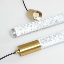 Hanglamp Koper Kristal Kolom Cluster Plafondlamp