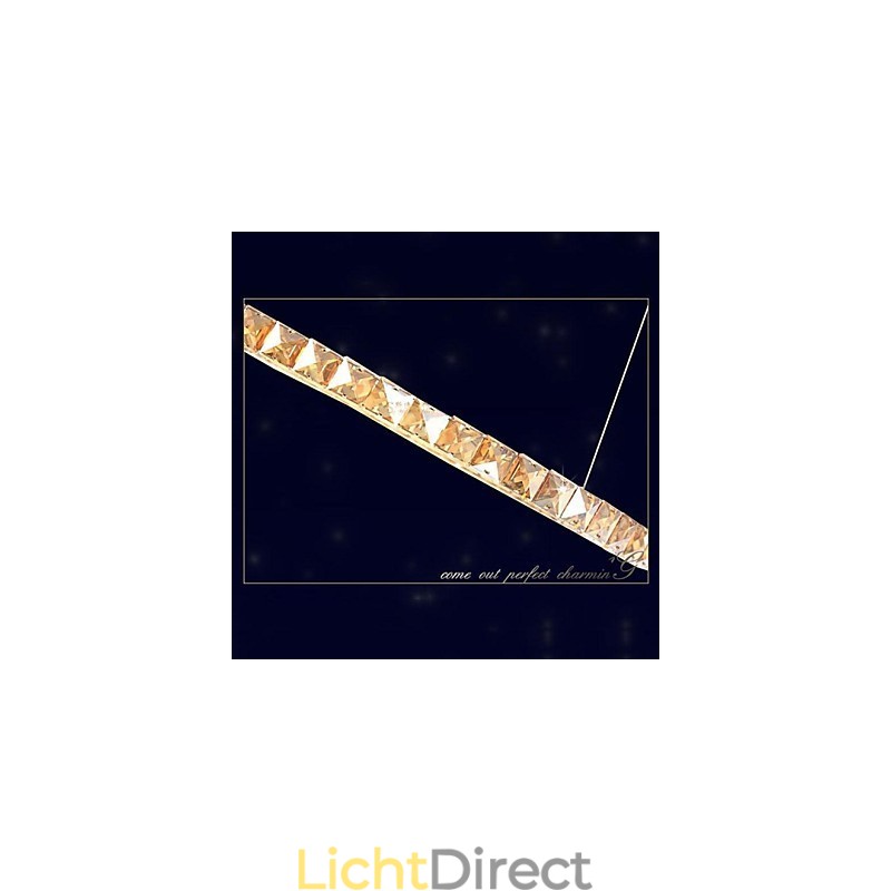 Kristallen hanglamp Verlichtingslampen Moderne armaturen Amber K9 Kristal Ronde Enkele Ring 30CM