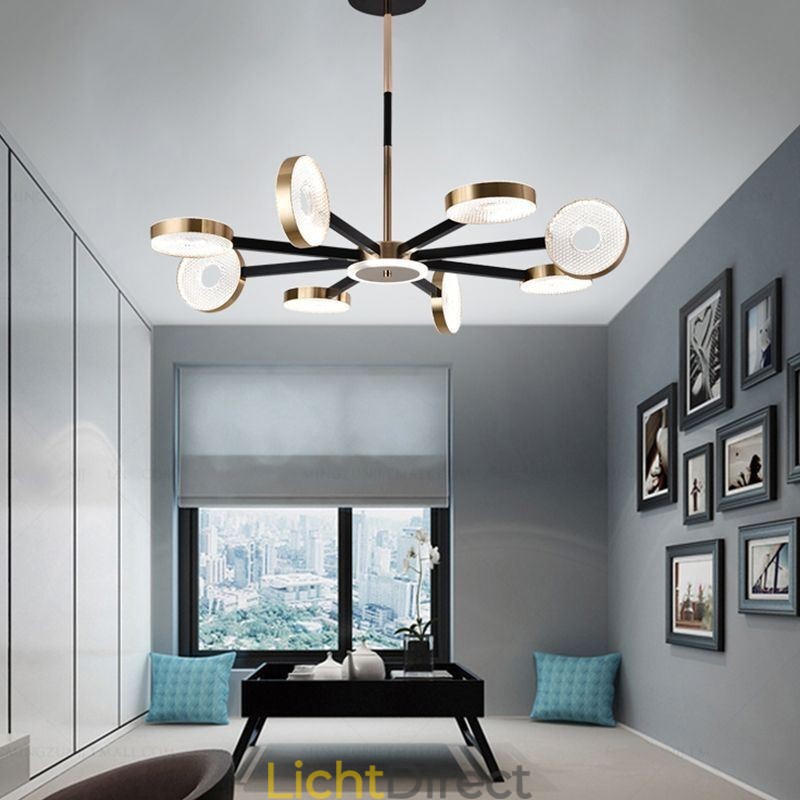 Hanglamp Minimalistische Negen Hoofden Cirkel Plafondlamp