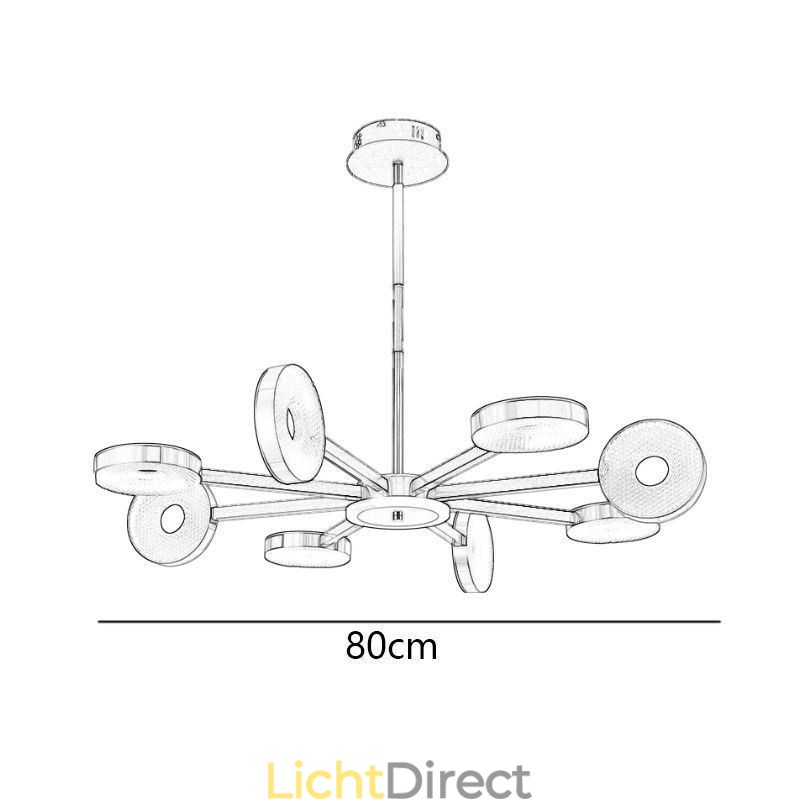 Hanglamp Minimalistische Negen Hoofden Cirkel Plafondlamp