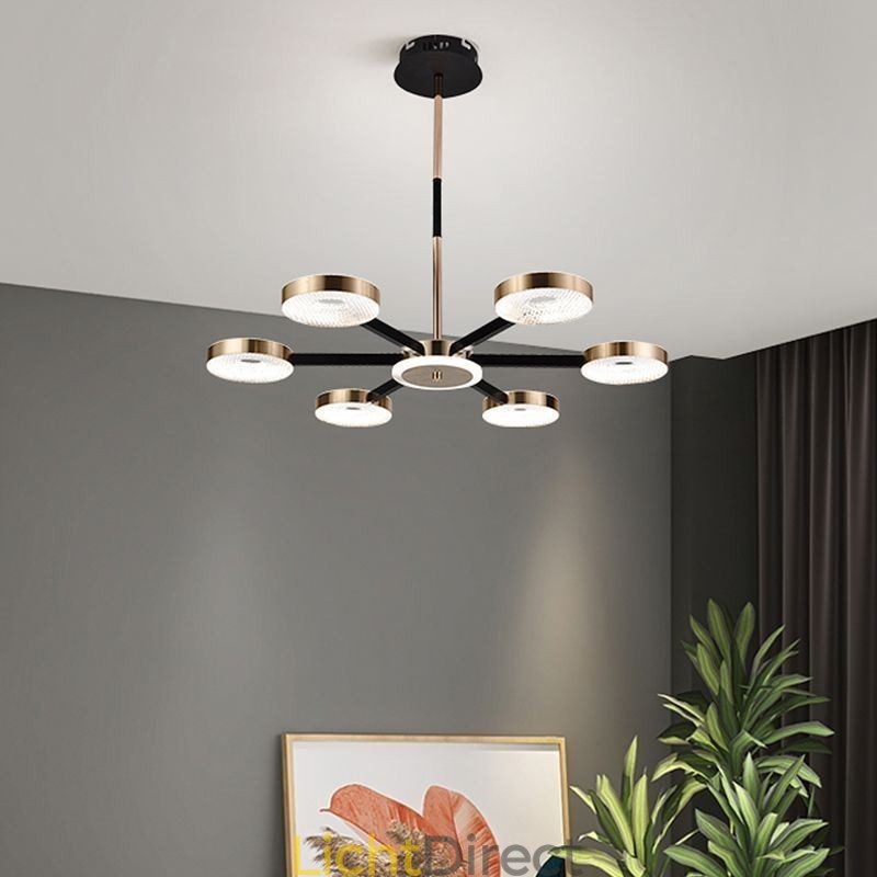 Hanglamp Minimalistische zevenkoppige cirkelvormige plafondlamp