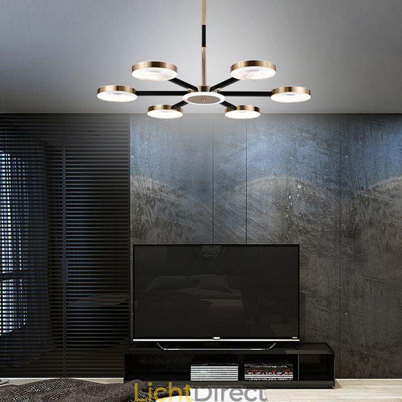 Hanglamp Minimalistische zevenkoppige cirkelvormige plafondlamp