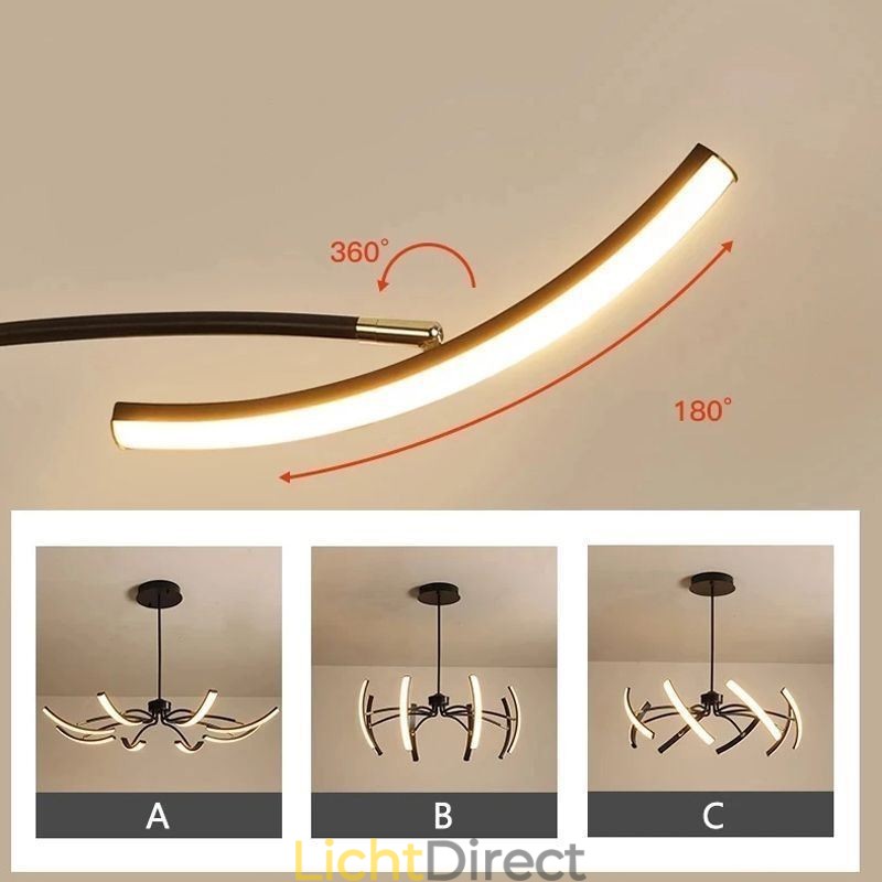 Hanglamp Minimalistisch transformeerbaar plafondlicht