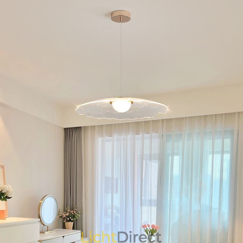 Hanglamp Acryl Bloem Pan Plafondlamp