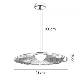 Hanglamp Acryl Bloem Pan Plafondlamp